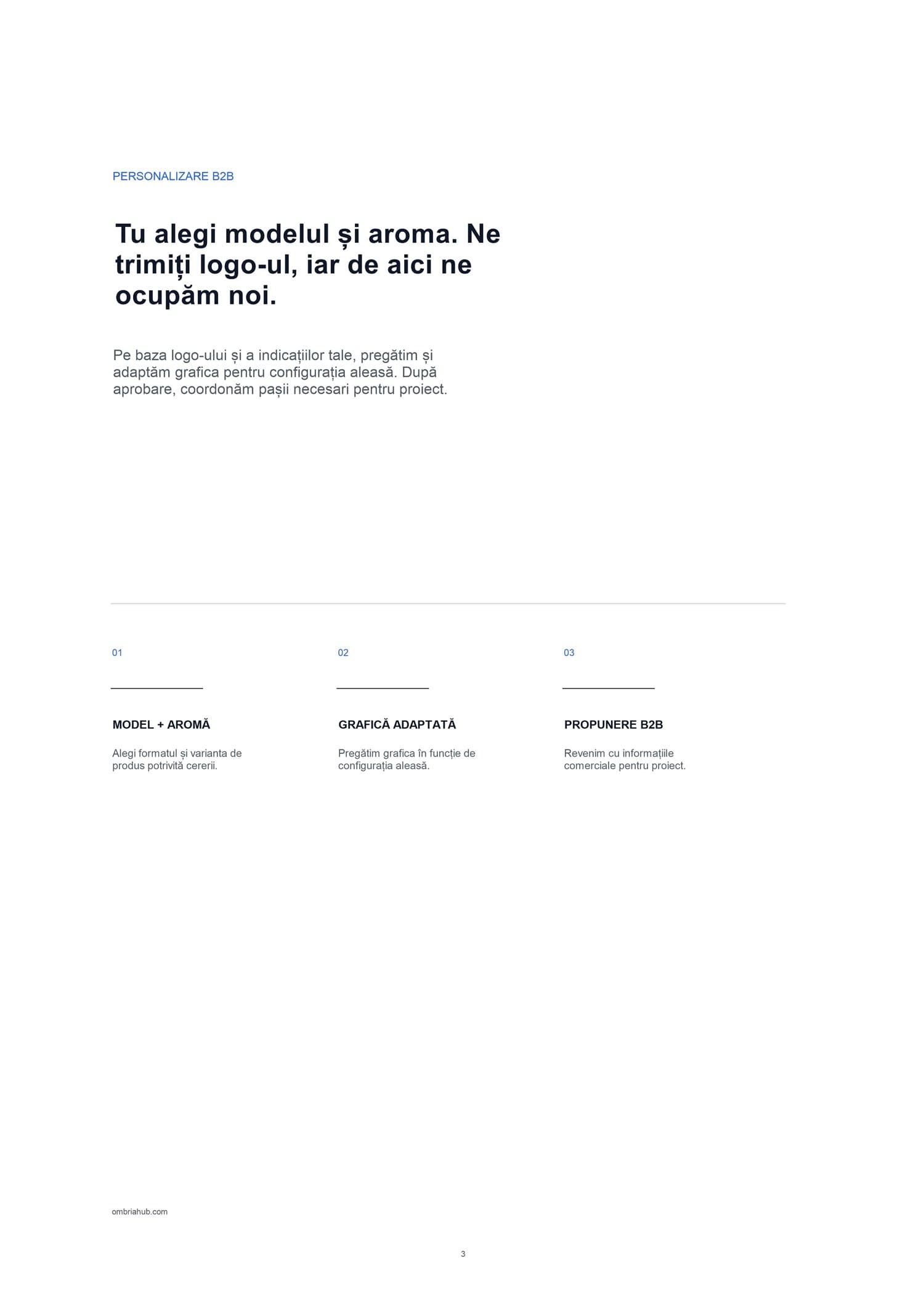 Pagina 3 din catalogul public OMBRIA CARVAME B2B.
