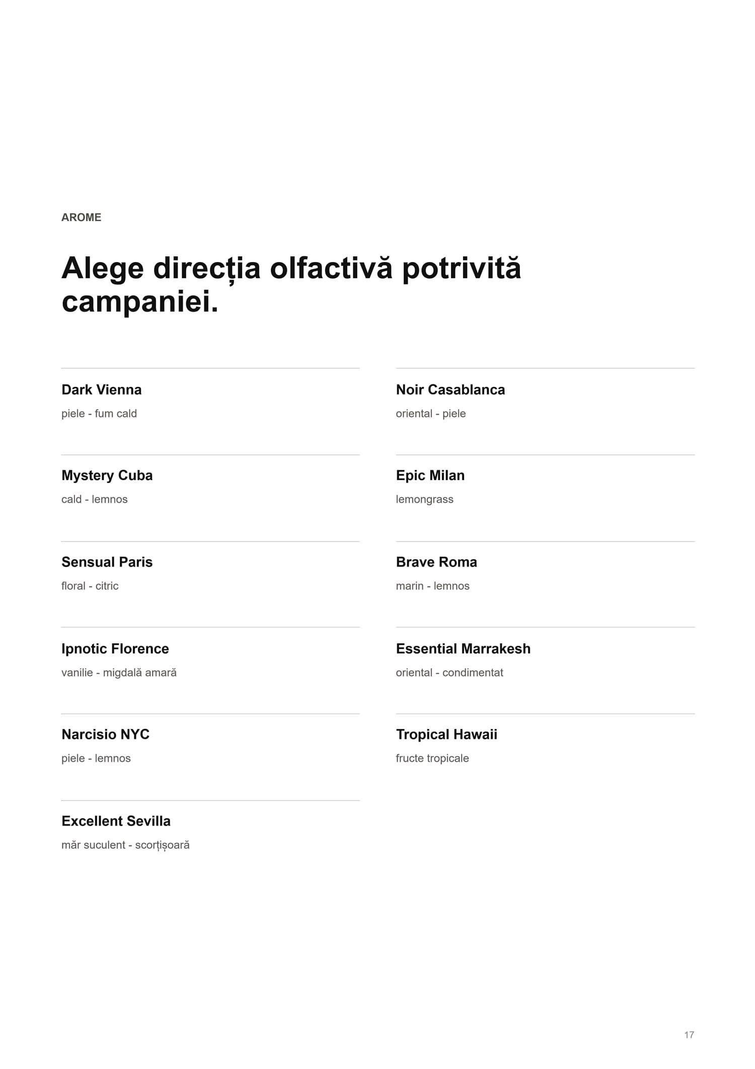 Pagina 17 din catalogul public OMBRIA CARVAME B2B.